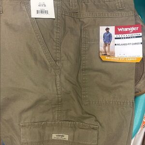 Wrangler Five Star Relaxed Fit Cargo Pants - Khaki